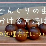 どんぐりの虫見分ける方法は？