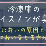 冷凍庫のアイスノンが臭い！においを取る方法