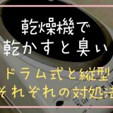 乾燥機で乾かすと臭い！ドラム式と縦型それぞれの対処法